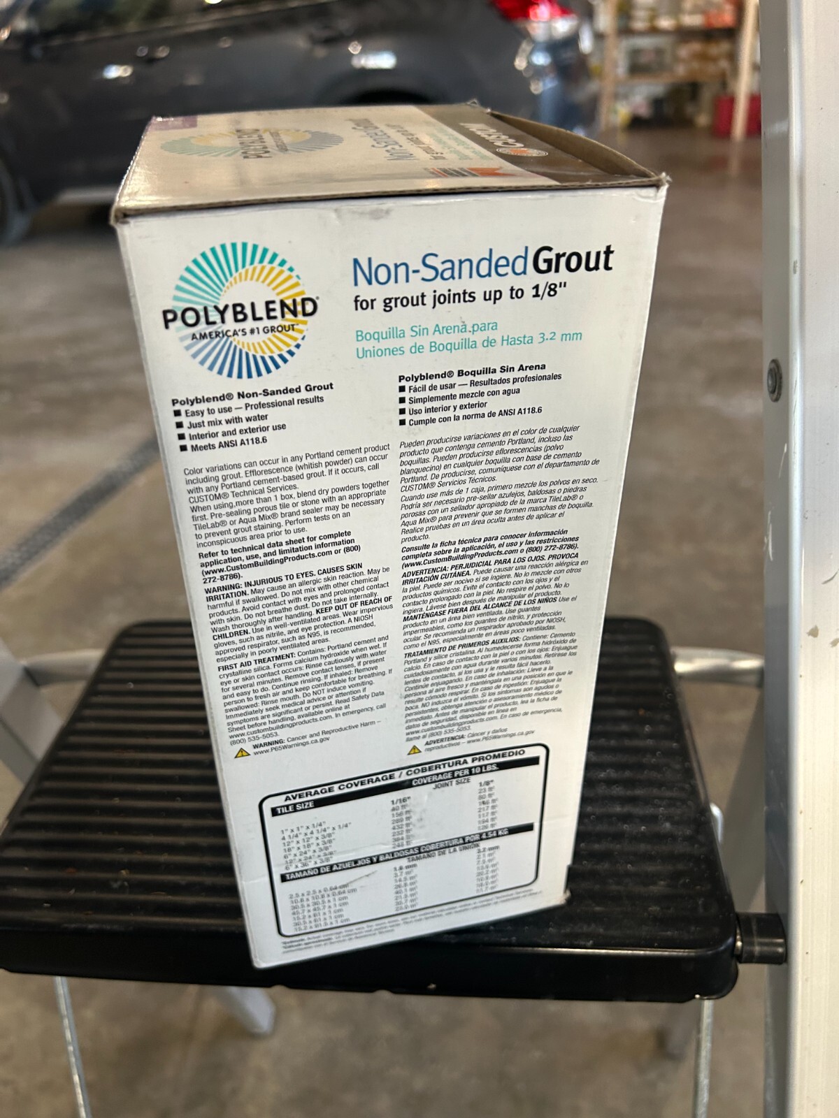NOS 10-pound Polyblend #60 Charcoal Non-Sanded Grout for Joints Up to 1/8″