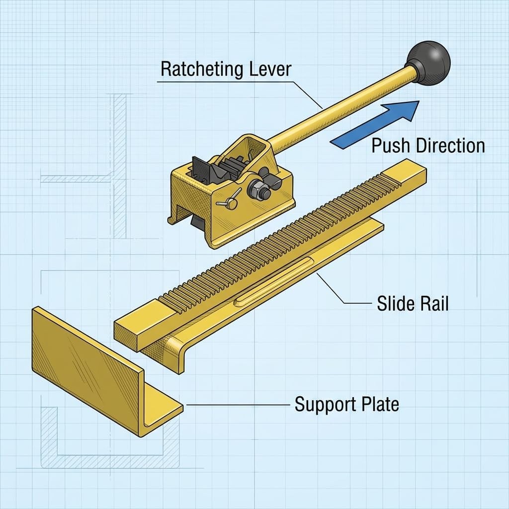 Hardwood Flooring Jack, 2 Pack Flooring Jack and Positioning Tool for Straighten