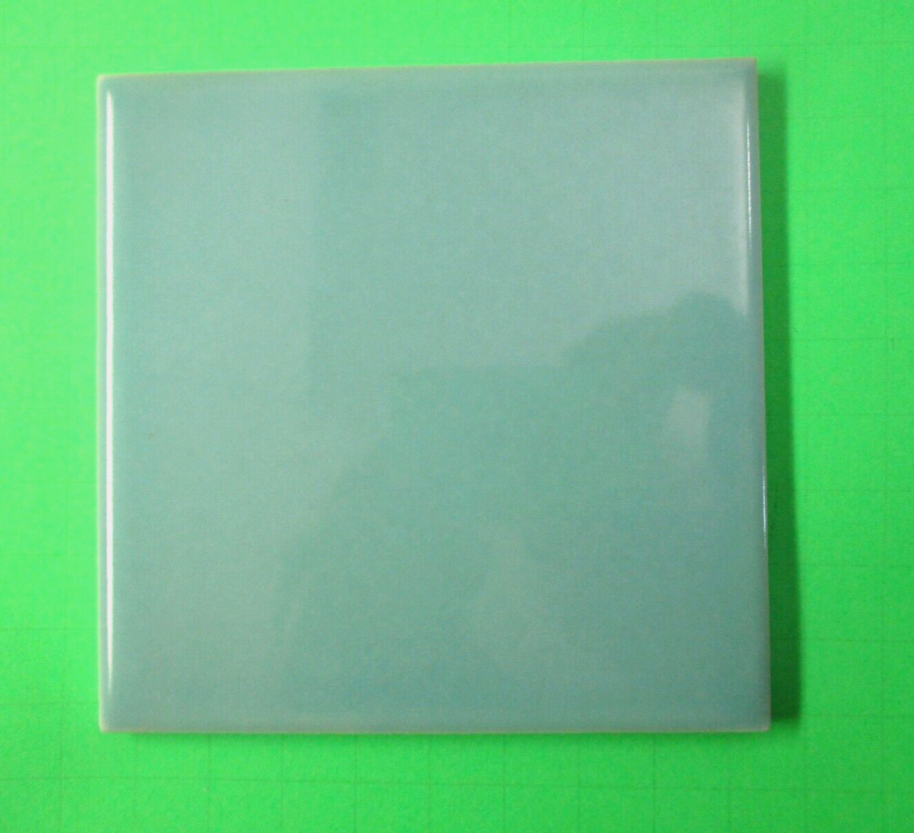 1 Wall Tile Atco USA 4-3/8″ Sq. Aqua Green Turquoise Ceramic 1950s Retro Vintage
