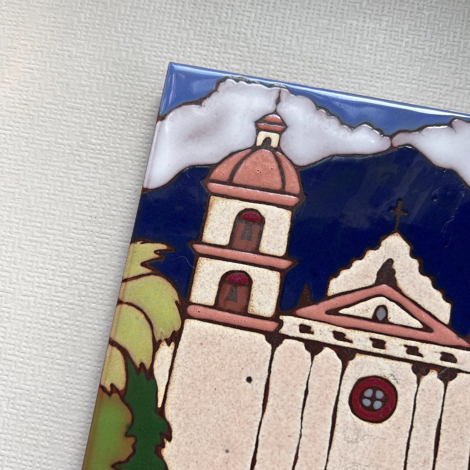 Ceramic Tile Queen Of The Missions Santa Barbara wall hot plate backsplash