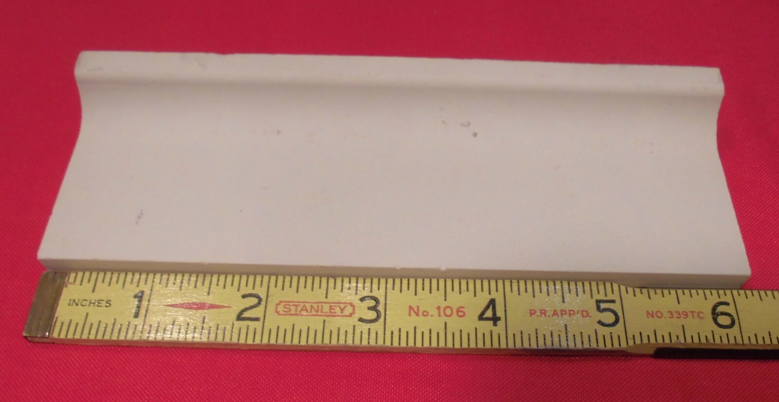 1 pc. Salt & Pepper Ceramic Bullnose Tile 2” X 6” American Olean, NEW STOCK