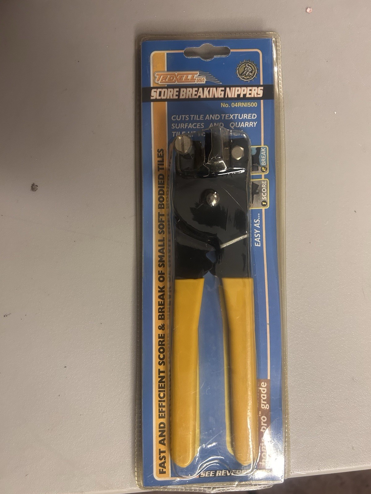 Troxell USA Score Breaking Nipper Carbide Wheel Vinyl Grip 04RNI500