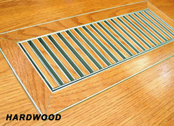 Chameleon Hard Surface Floor Vent Registers for Tile Hardwood &Laminate floors