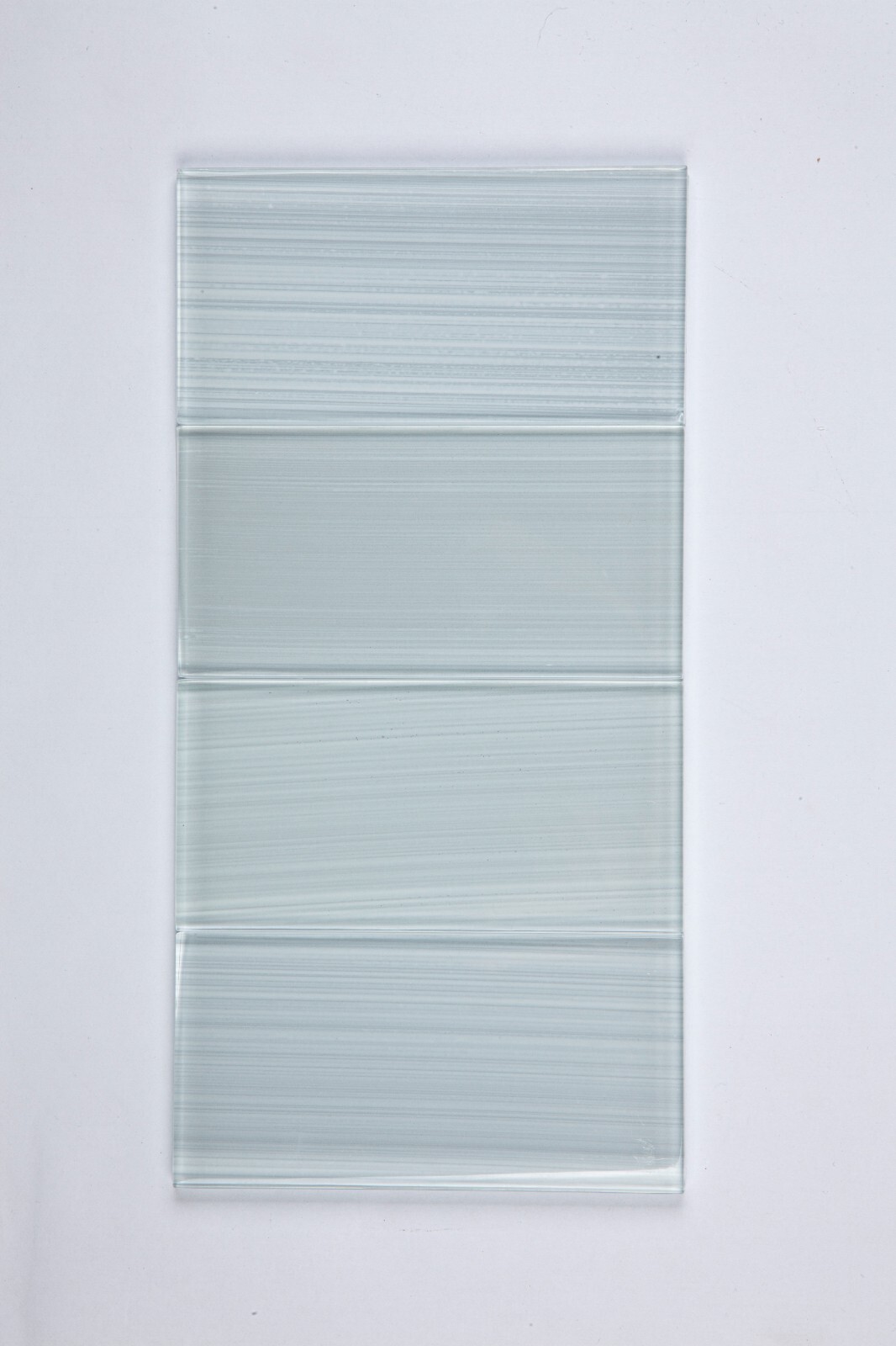 3×6 White Bamboo Subway Tile, 8 mm thick, Glass Tile, Backsplash, Bathroom Tile