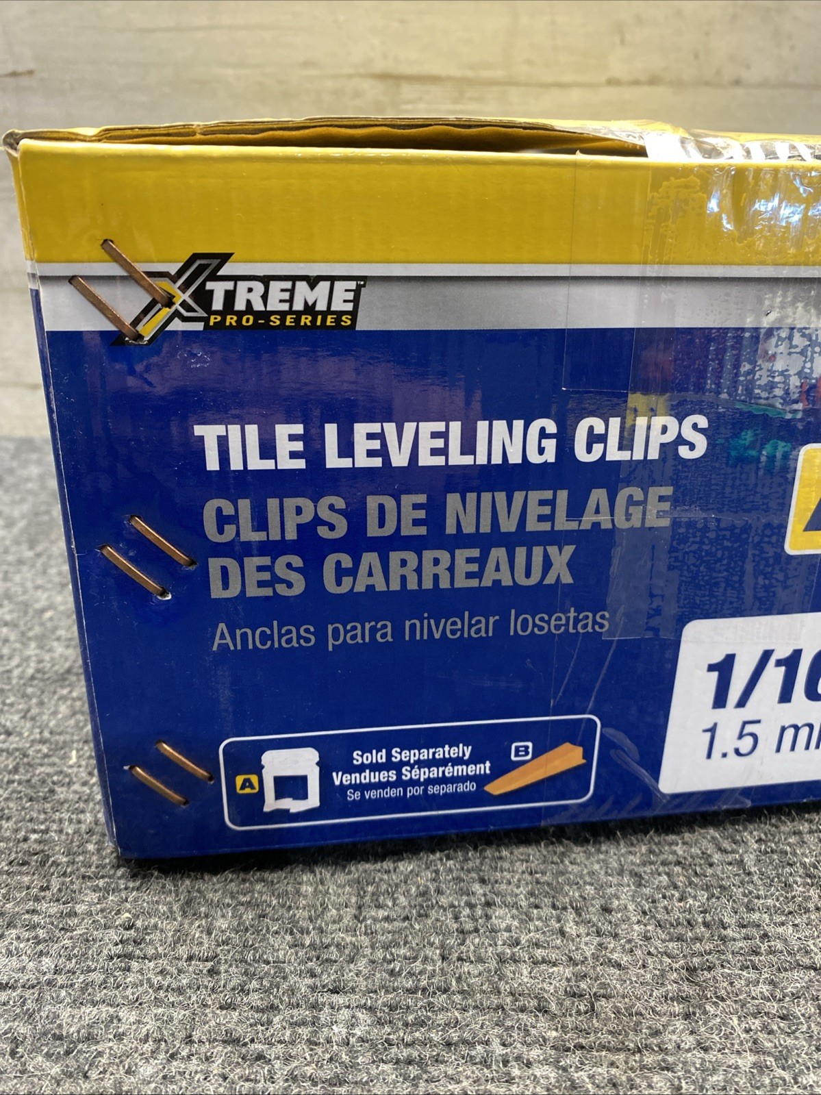 QEP Tile Leveling Clips 1/16″ 1.5mm 500 Count