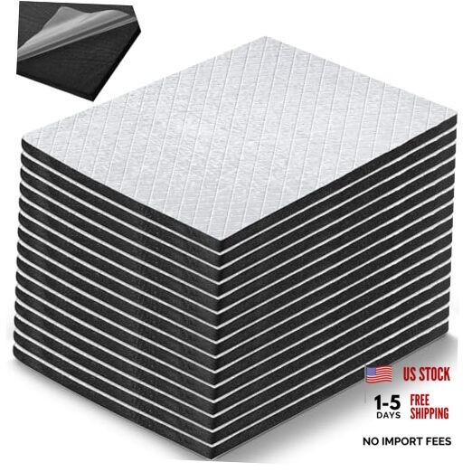 512mil 11.25 Sq ft 13 mm Thickened Cars Sound 9 x 12 Inch,11.25 Sq ft 15