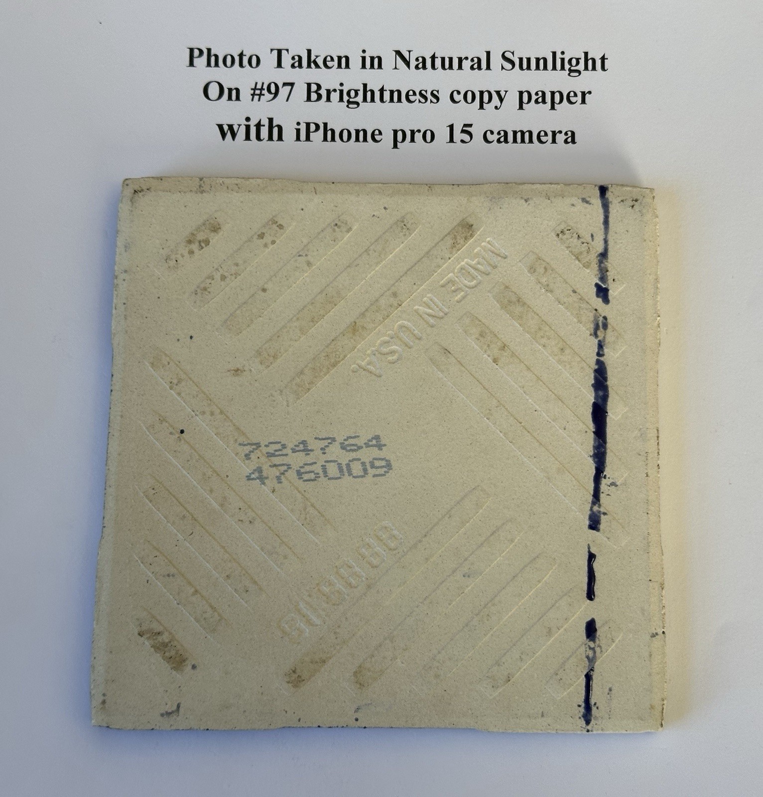 1 pc. Cobalt Blue: 4-1/4″ High-Gloss Ceramic Tile by United States Tile Co. NEW