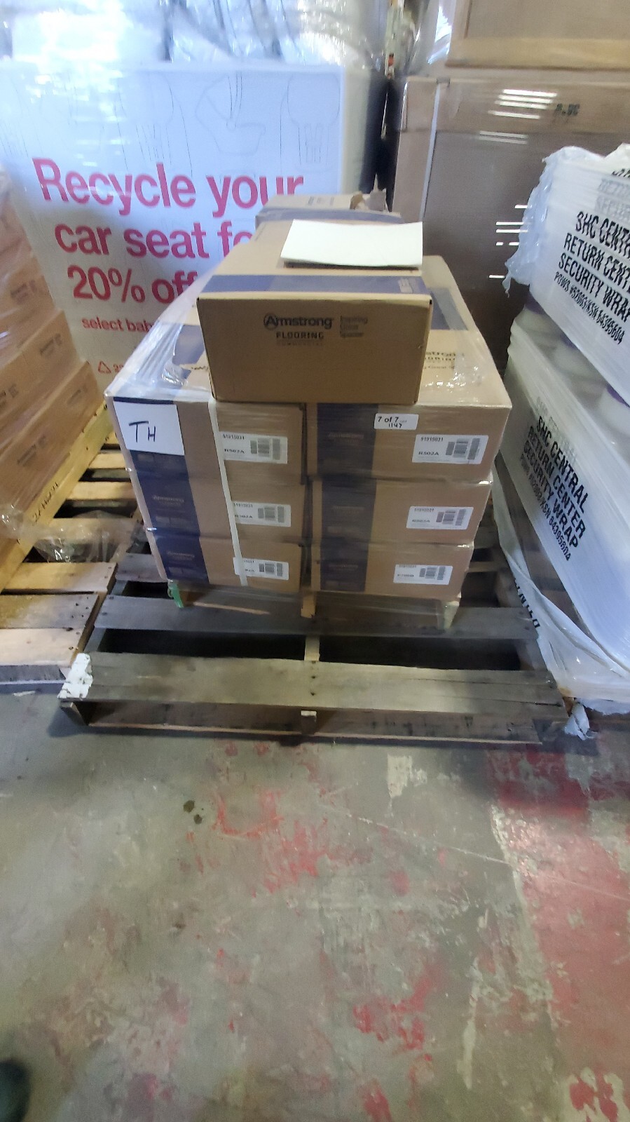 15 Cases Armstrong Flooring Commercial 45sq ft box. Charcoal Local Pickup