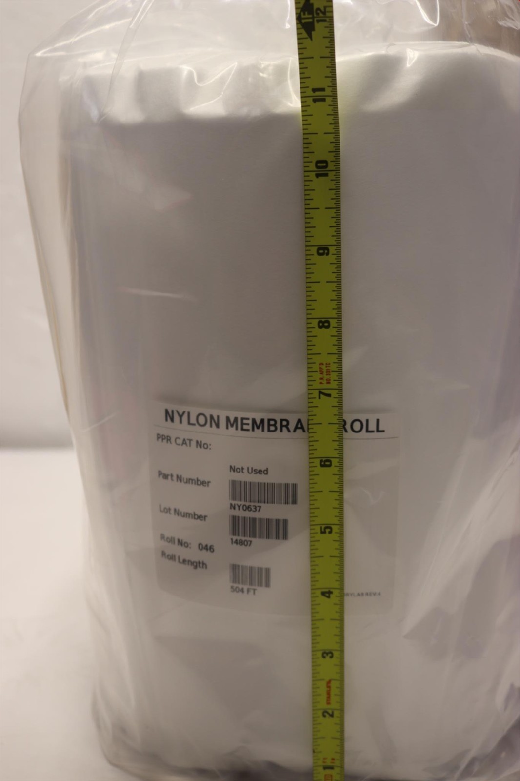 11″ x 504′ Pall Medical Grade Nylon Mesh Filter Membrane Roll P/N NY0637