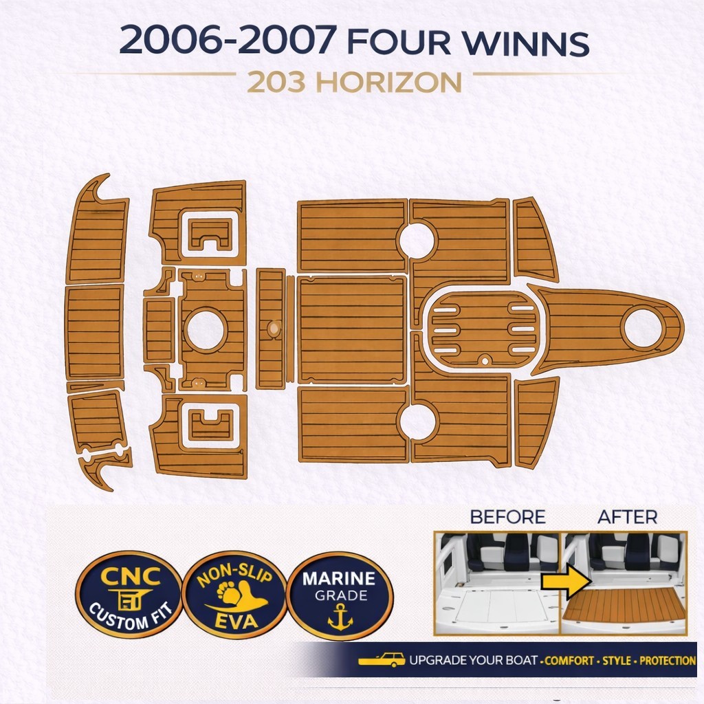 2006-2007 Four Winns 203 Horizon EVA Boat Flooring SeaDek Style Non-Slip