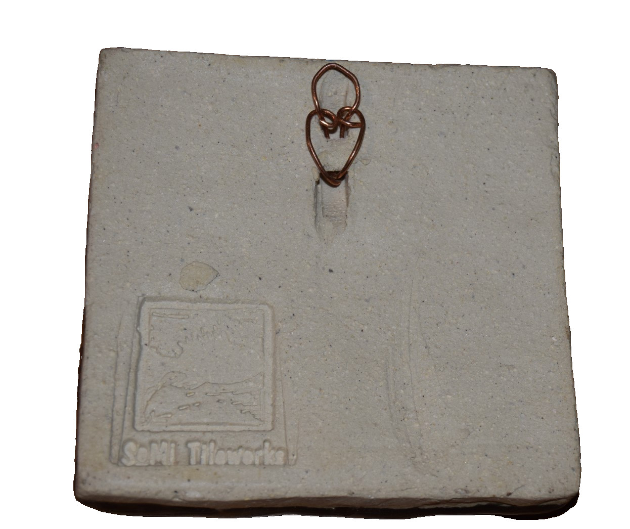 Set of 3 SoMi tileworks Hanging Tiles Handcrafted Carrots, Peas and Radishes