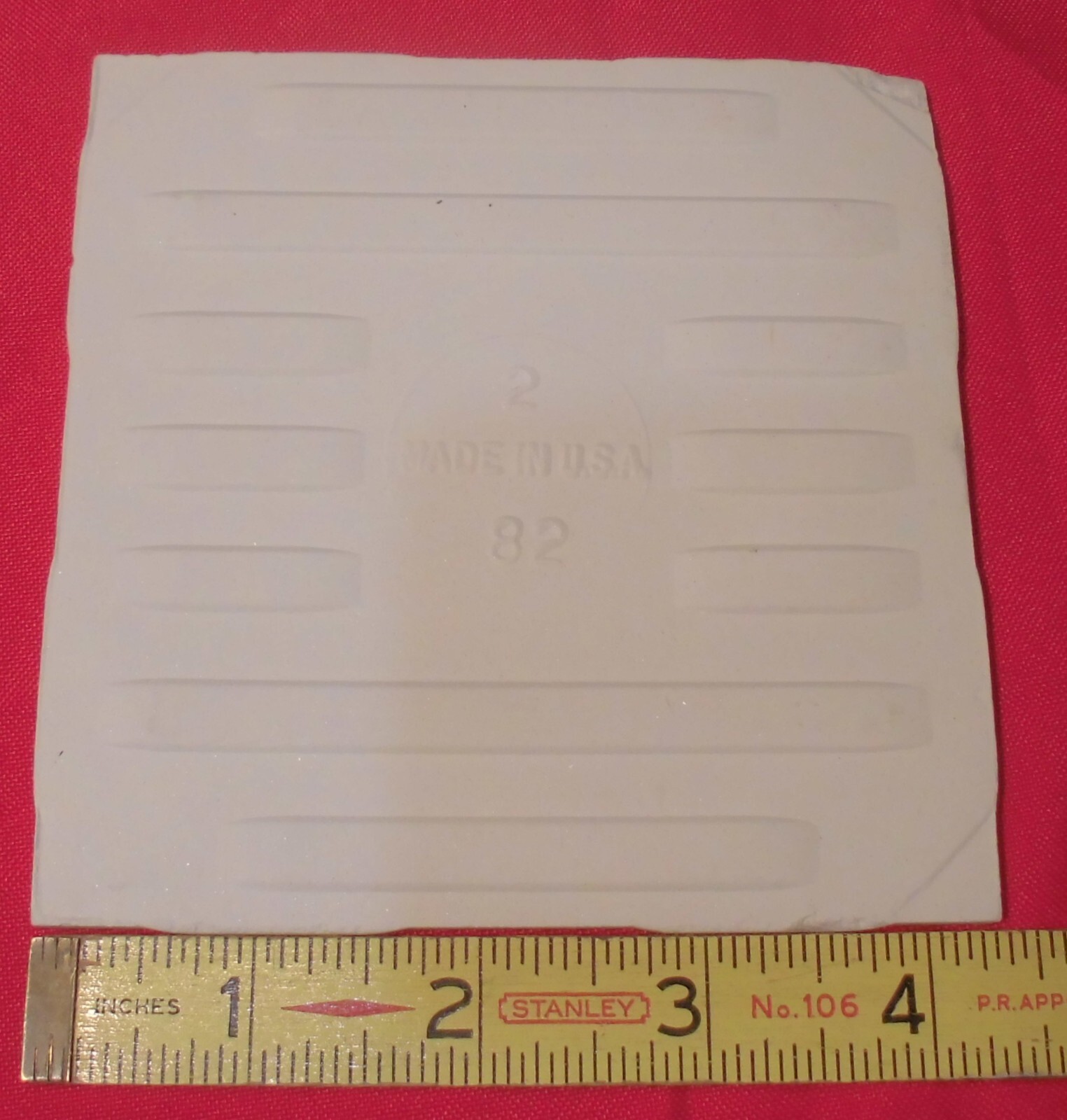 1 pc. Yellow 4-5/16″ Glossy Ceramic Tile: matches Wenczel Co. #240: Lotus Yellow