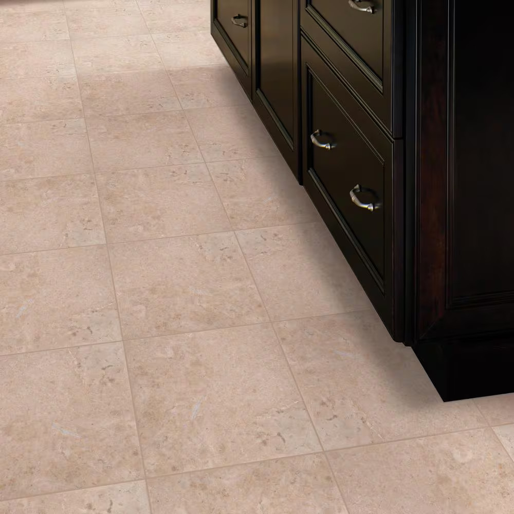 Crema Cappuccino 12 In. X 12 In. Polished Marble Floor and Wall Tile (10 Sq. Ft.