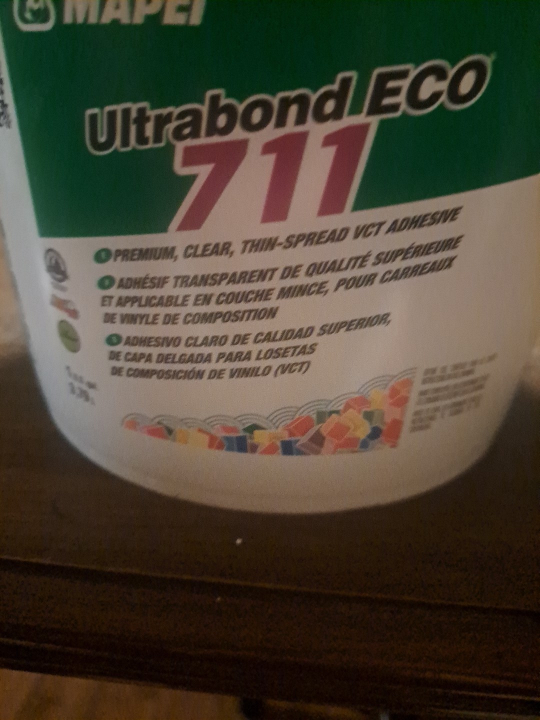 MAPEI Ultrabond ECO 711, 1 Gallon Bucket For Vinyl Flooring. VCT Adhesive. NEW