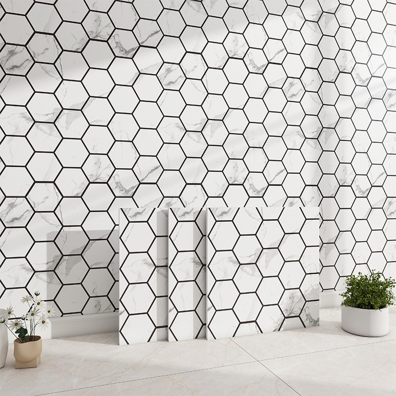 20-Sheet Self-Adhesive Wall Tiles Peel Backsplash Tiles for Kitchen and Bathroom