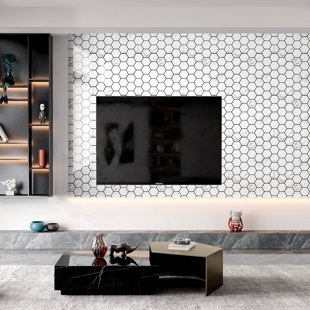 20-Sheet Self-Adhesive Wall Tiles Peel Backsplash Tiles for Kitchen and Bathroom