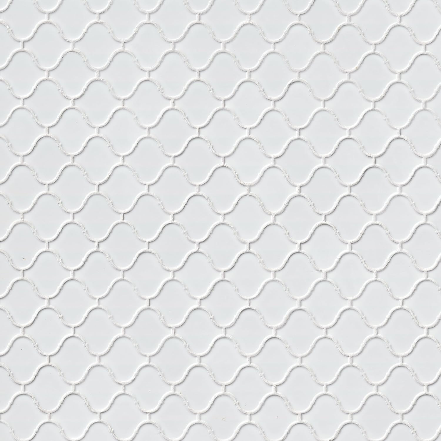 Retro Bianco Arabesque 12×12 Glazed Porcelain Mosaic Tile for Stylish Spaces
