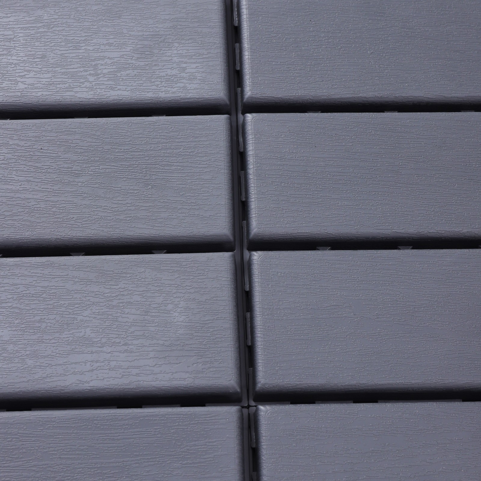 12″x12″ Interlocking Deck Tiles, 30 Pack Outdoor Patio Floor Tiles Dark Gray