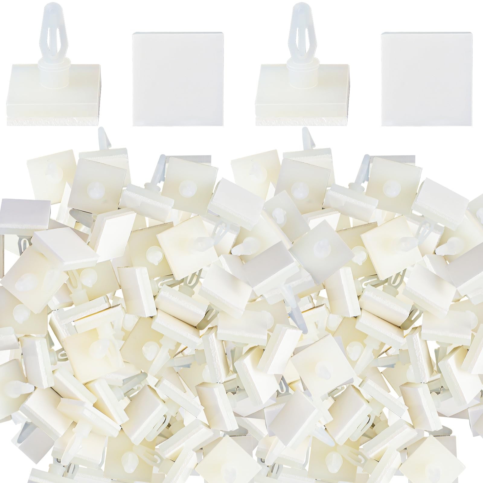 Marsui 100 Pcs Sticky PCB Spacer Adhesive Plastic Insulated Standoffs 0.50″