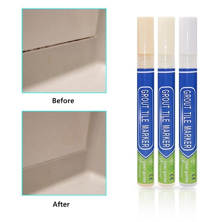 8 colours Waterproof Grout Pen Ideal to Restore the Look of Tile Grout Lines