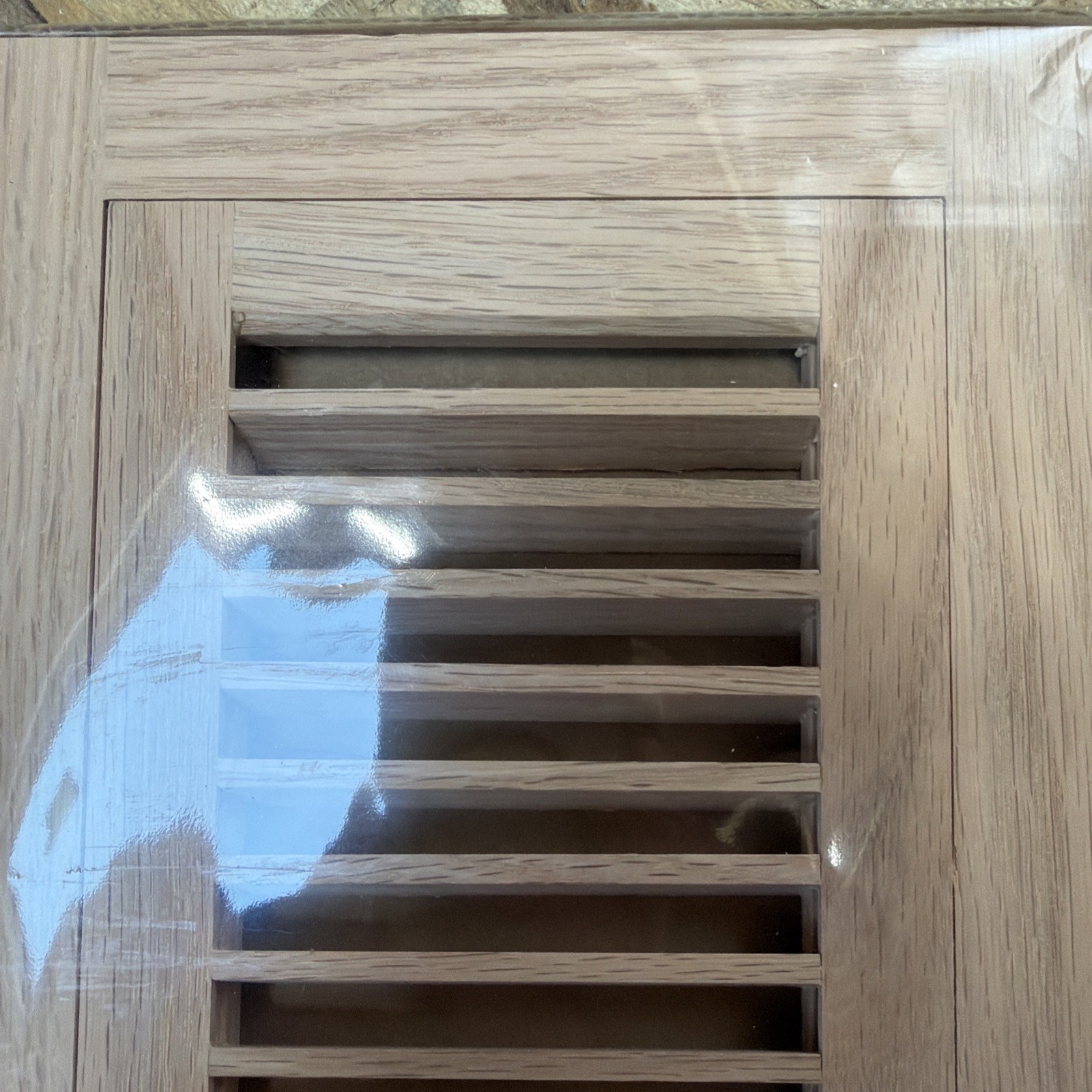 Hampton Bay 4 in. x 12 in. Oak Wood Flush Mount Grilles Unfinished Oak