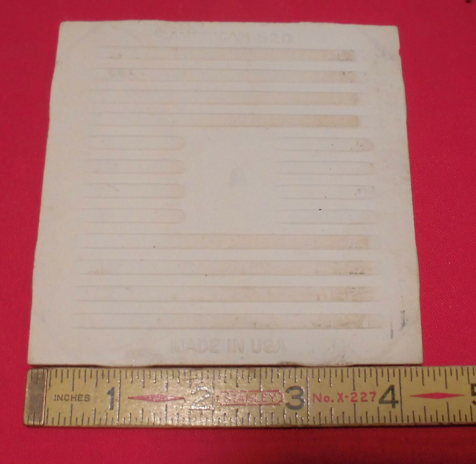 1 pc. Vintage *Pink Blush* Glossy Ceramic Tile #23 by American Olean 4-1/4″ New
