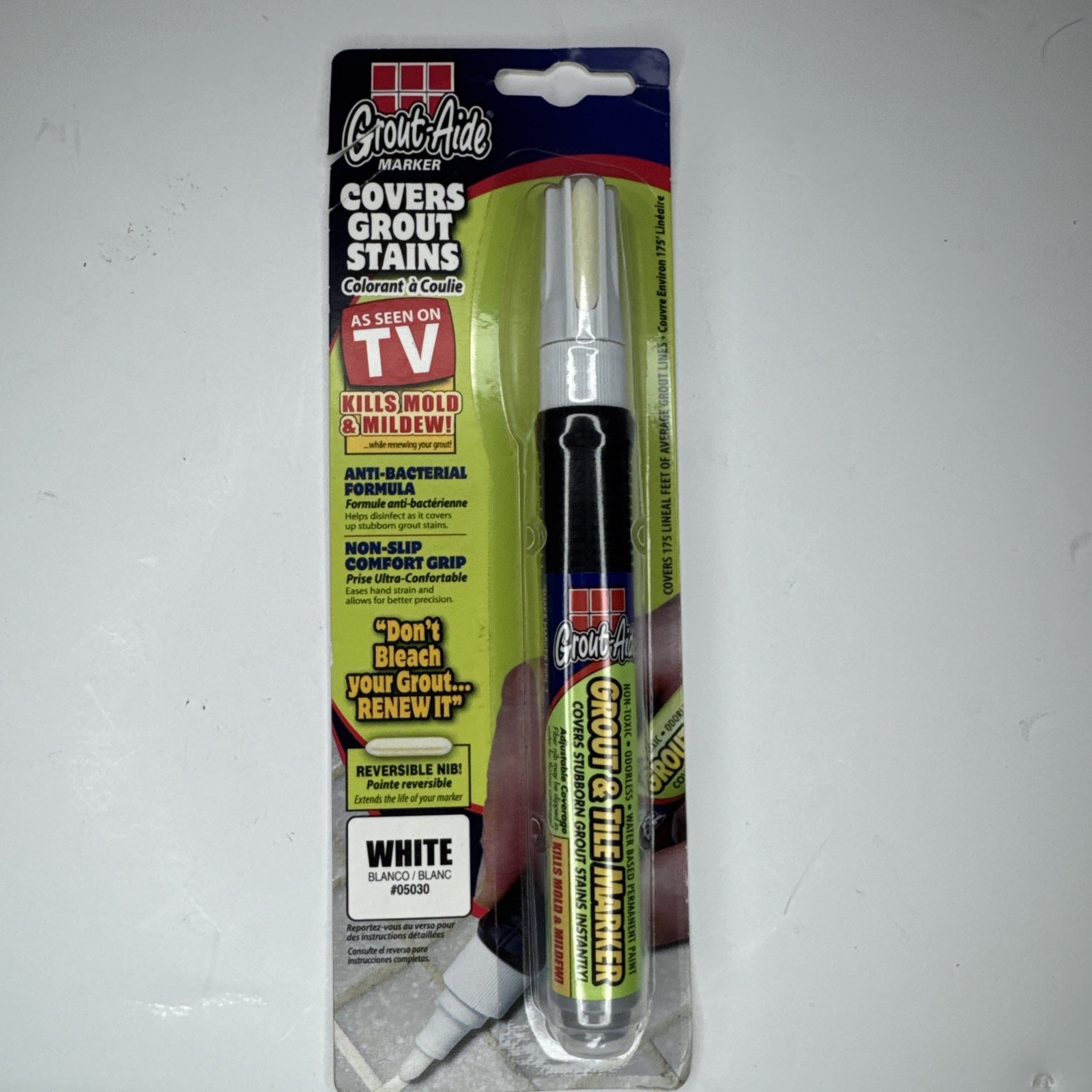 As Seen On TV Grout-Aide Marker Kills Mold Mildew Covers Grout Stains Instantly