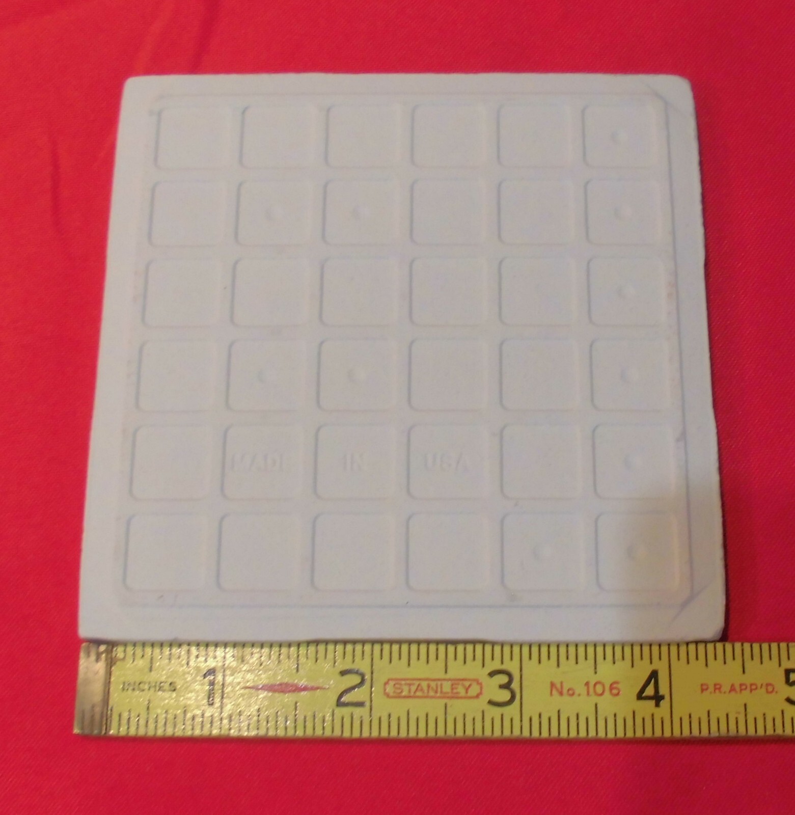 1 pc. Vermont Light Blue: 4-3/8″ Glossy Ceramic Tile by Florida Tile Co. NEW