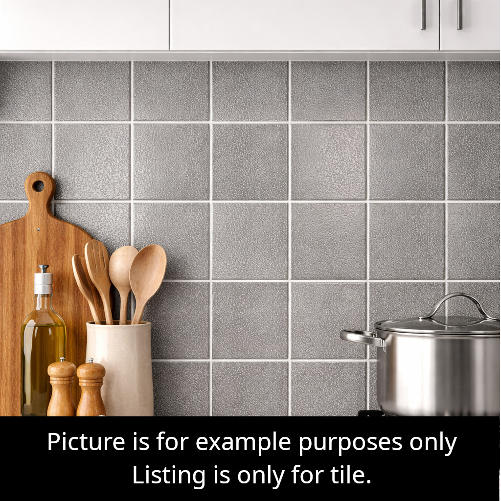 Gray Slip Resistant Wall Tile Border Kitchen Vintage 4×4 Ceramic C#WHF3 10 SQ FT