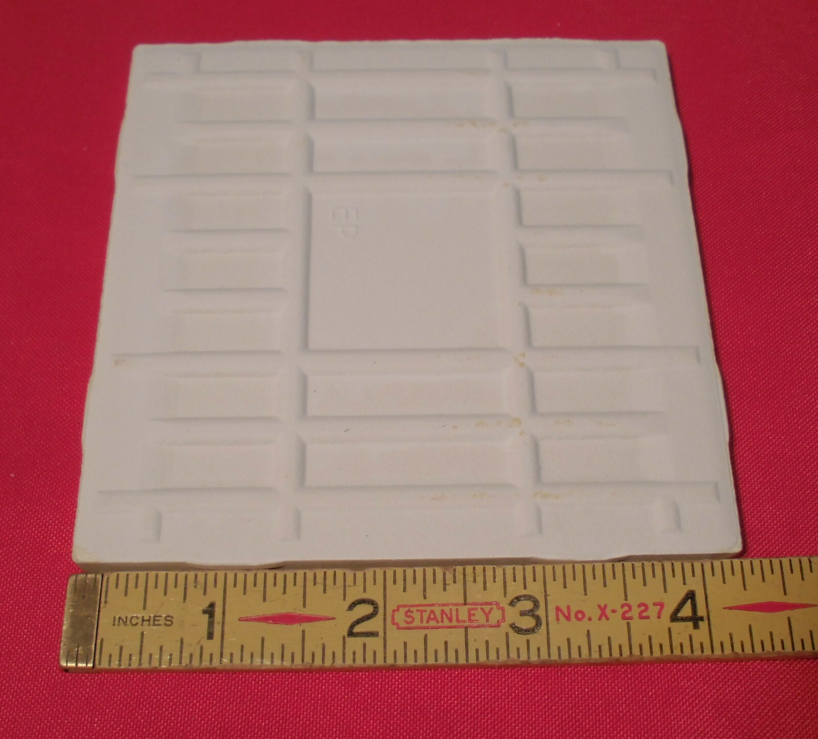 1 pc. *Mustard* Glossy Ceramic Tile by Daltile; 4-1/4″ New Stock, Yellow-Gold