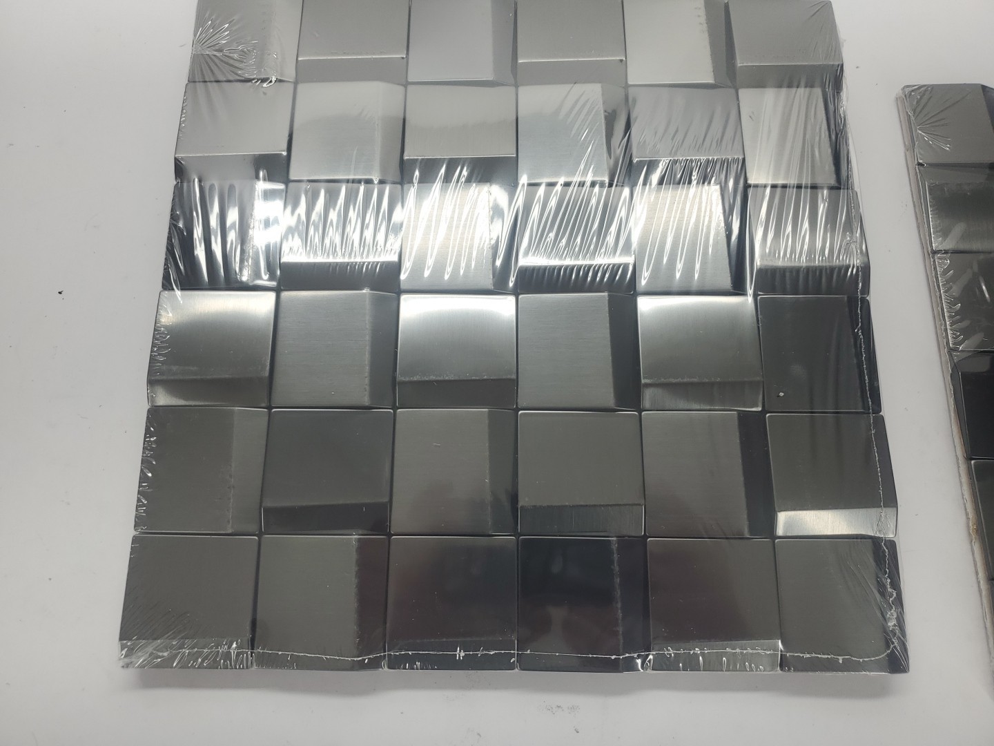 5 Sheets Wall Backsplash Tile, Metal 3D Wall Backsplash Mosaic Tile Sheets