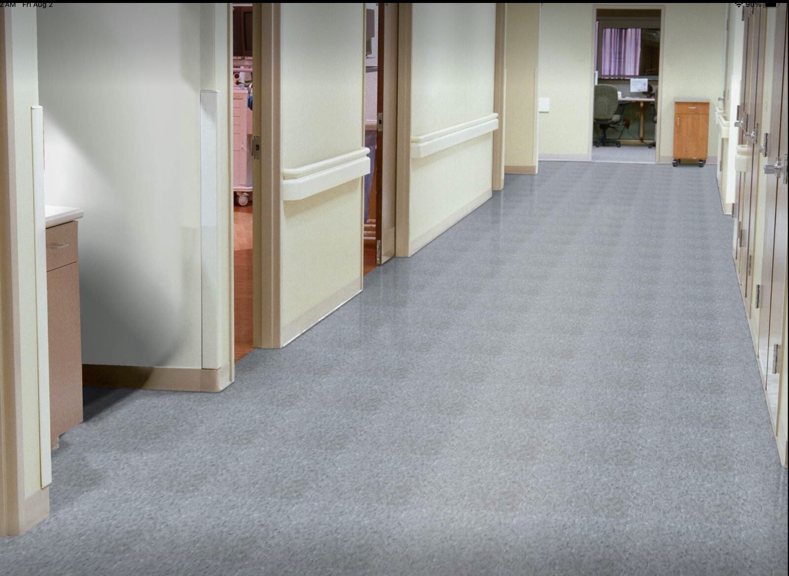 Armstrong Cool White and black and gray Standard Excelon Imperial Texture Vinyl