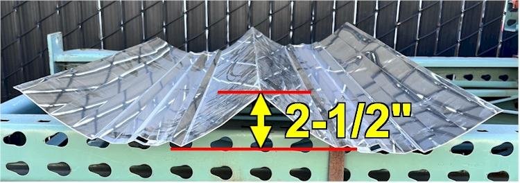 Mirror Polished Aluminum Parabolic Reflector Sheet 45-1/2″ x 21″ x 2-1/2″