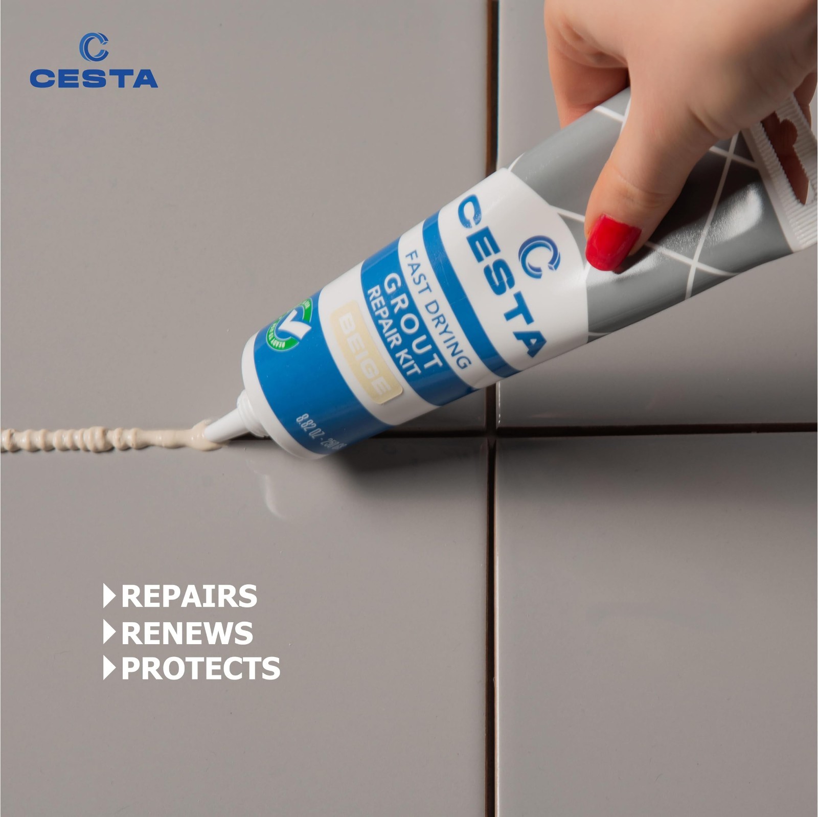 Tile Grout Repair Kit – Fast Drying Waterproof Paint for Bathroom & Kitchen Tile