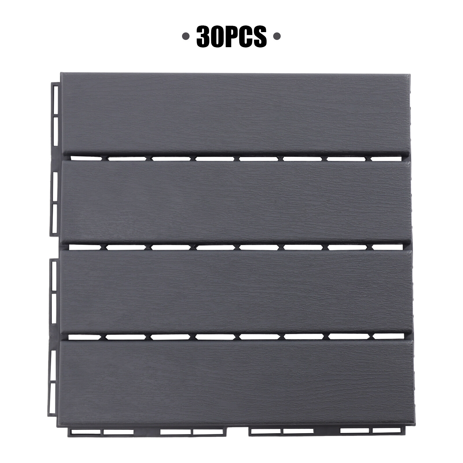 30pcs Deck Tiles Interlocking Patio Flooring Pavers Tiles In/outdoor Non-slip