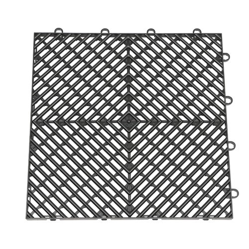 55 PCS 30*30cm Interlocking Deck Tiles Black Anti-Slip PP Deck Tile Modern SALE