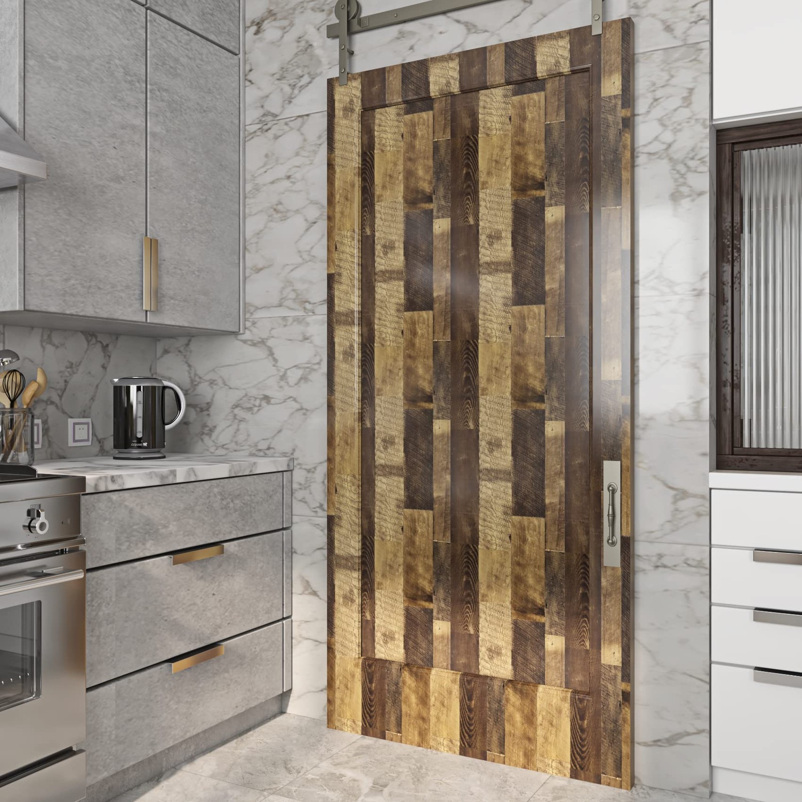 Reclaimed Wood Vinyl Flooring Roll Waterproof Vinyl Plank Flooring Peel and S…