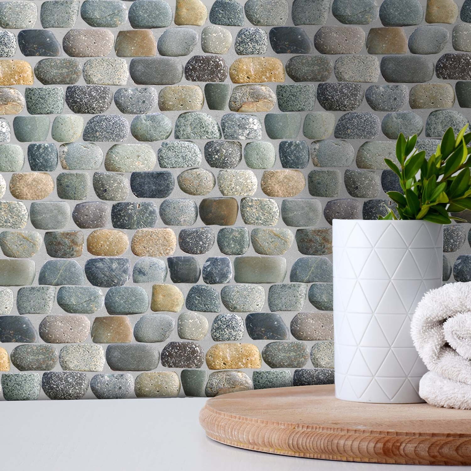 Strip Mix Natural Stone Mosaic Wall & Floor Tile ($15.95/SqFt)