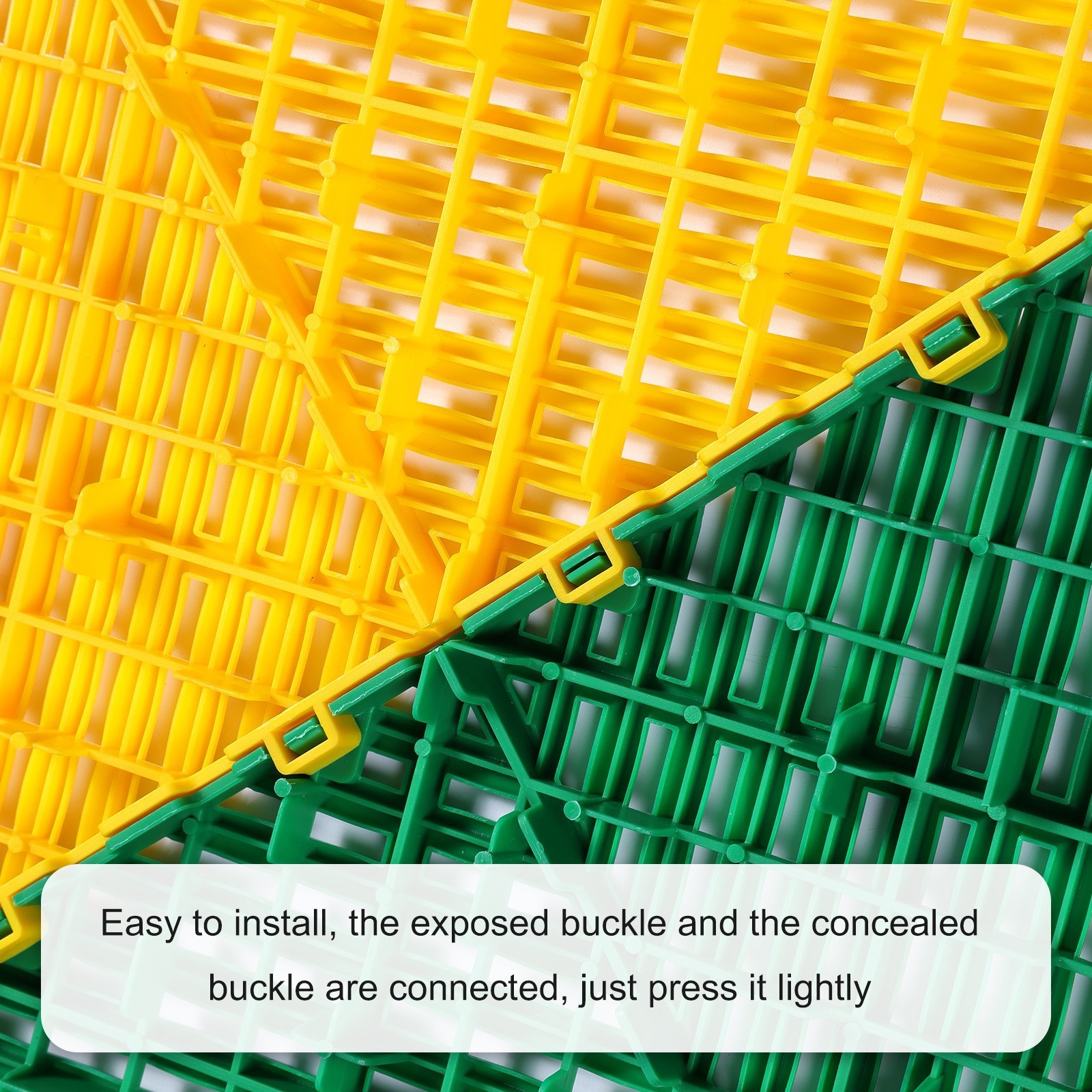 Interlocking Garage Floor Tiles 0.7″ Thick Vented Drainage, 5500 LBS/m² Load