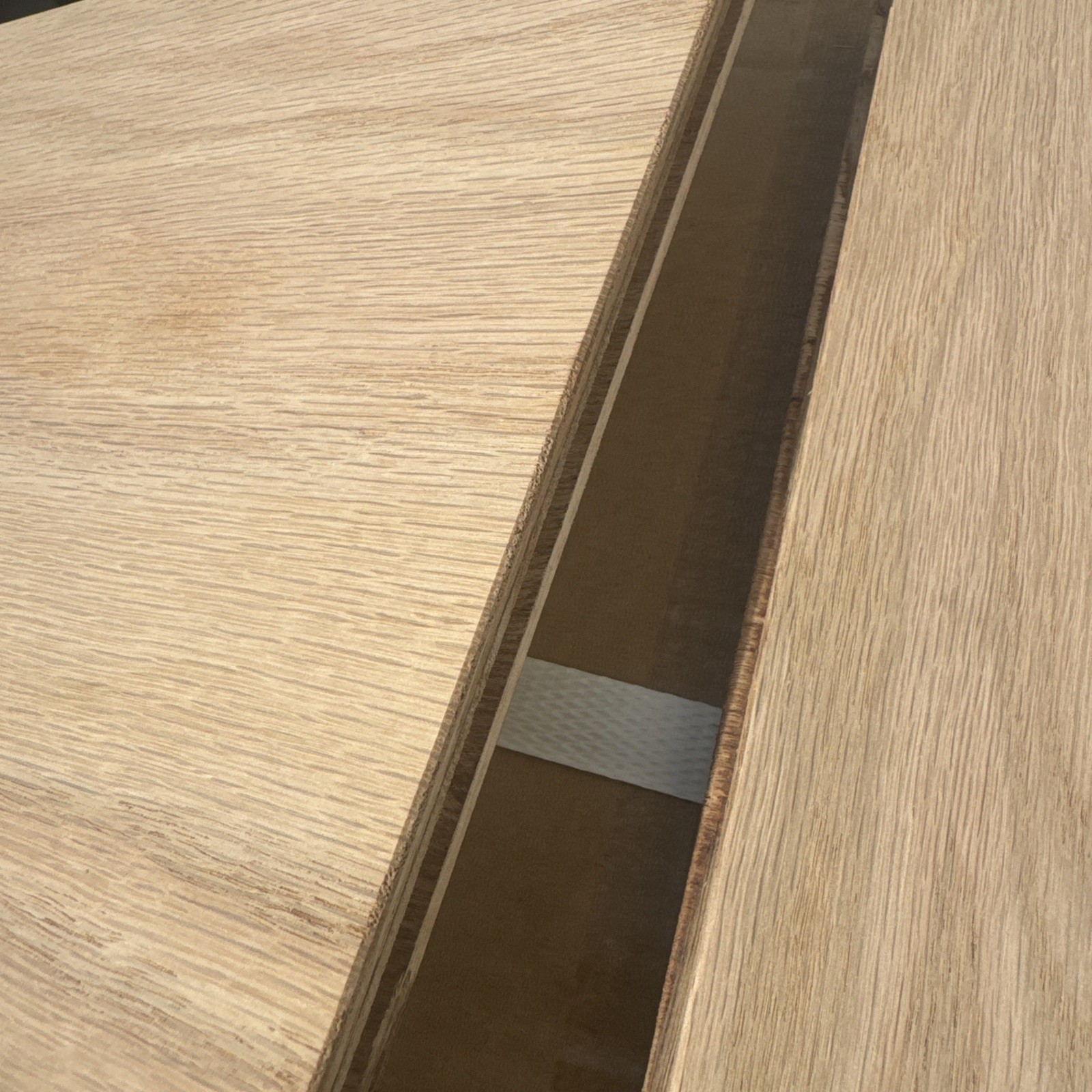 New Parquet Flooring; 18 Square Feet of Natural K-block Unfinished red oak .