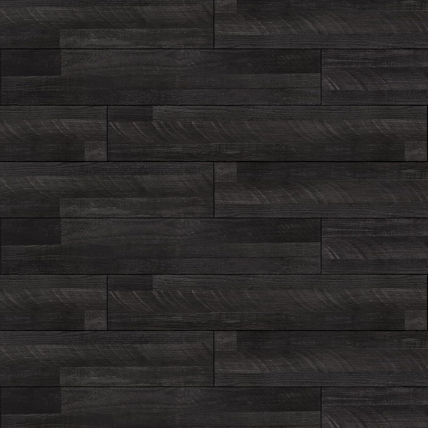 24-Pack Waterproof Dark Grey Vinyl Peel and Stick Floor Tiles – 6″x36