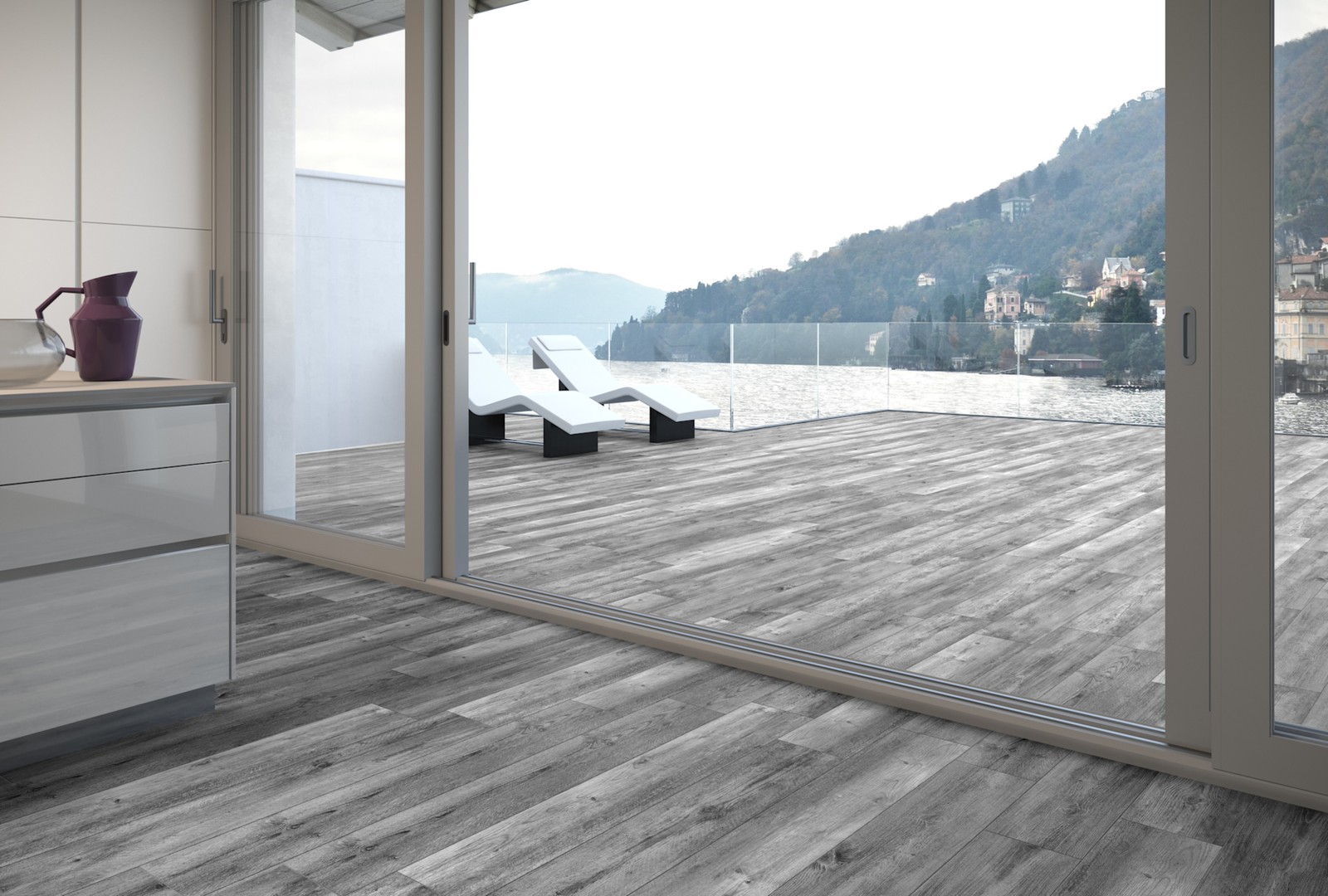 Ackland AKLNP8X47M-CA 8″ x 47″ Rectangle Exterior Paver Tile – – Hidden Hickory