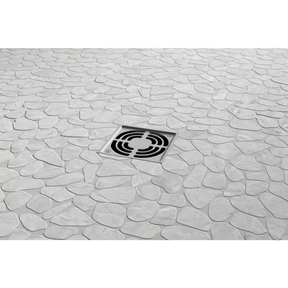 Cultura White Honed and Tumbled 11.81 In. X 11.81 In. X 8 Mm Pebbles Mesh-Mounte