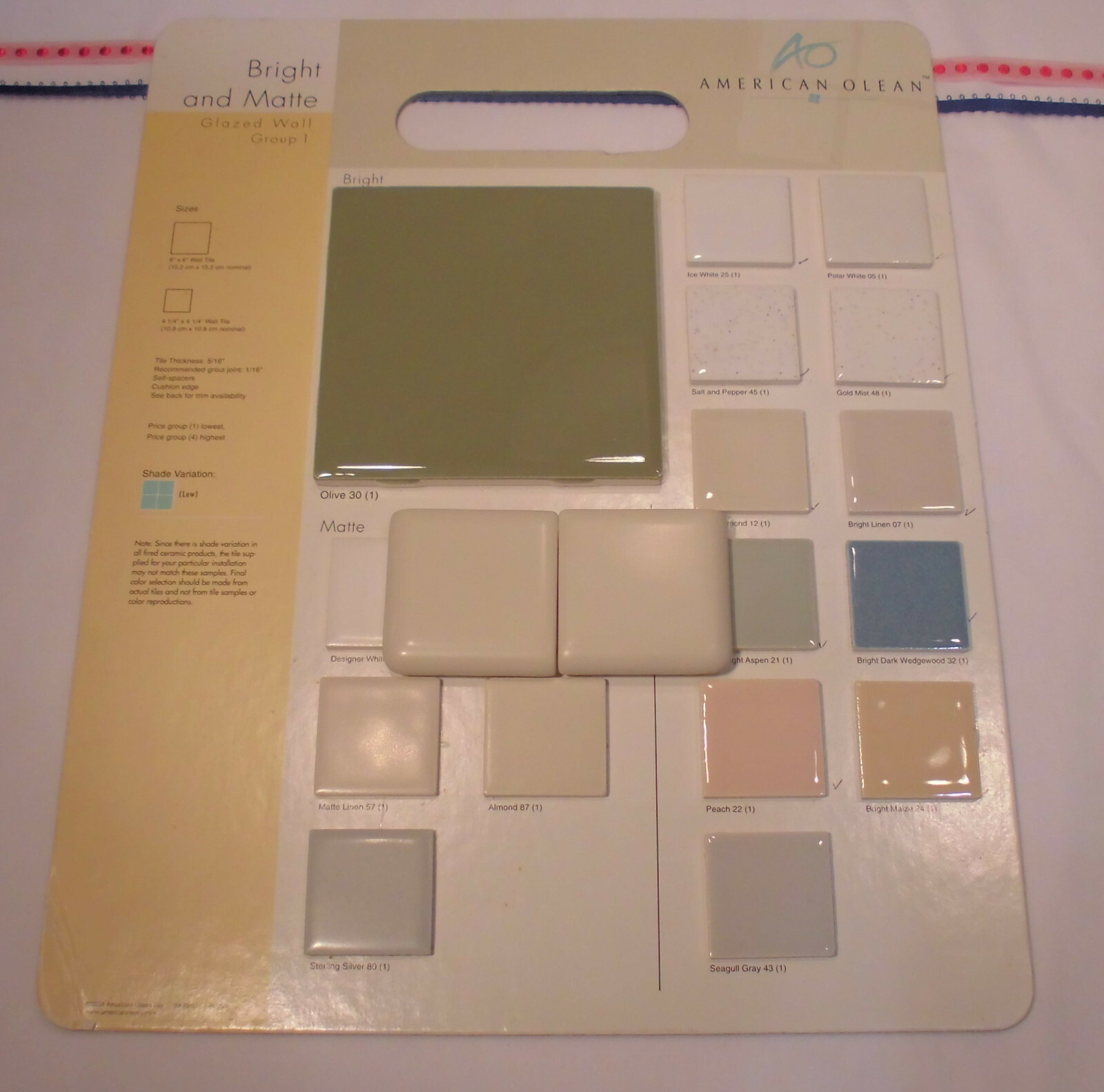 2 pcs. *Matte Almond* 2″ X 2″ X 5/16″ Ceramic Surface Bullnose Corner Tiles NEW