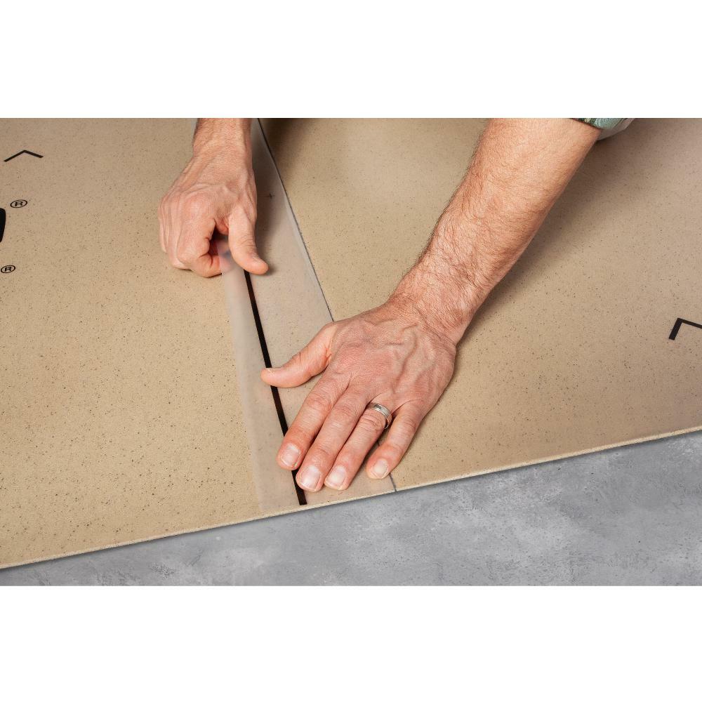Eco Cork Foam Underlayment Tan Waterproof Attached Vapor Barrier Antimicrobial