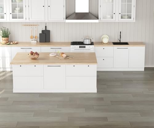 Vinyl Flooring Roll 32 Sq.Ft | 3’4″W X 9’10″L, PVC Leather-Like Linoleum Floor C