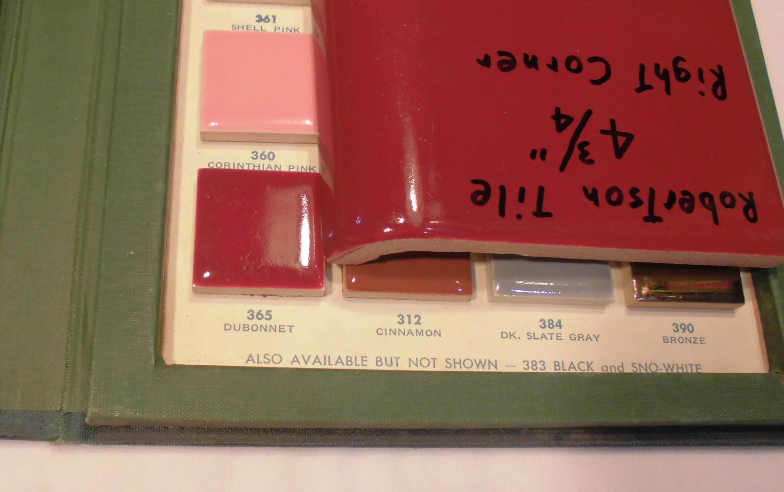 1 pc. Cove-Base Ceramic Tile *Dubonnet – Dark Burgundy* Radius Right Corner