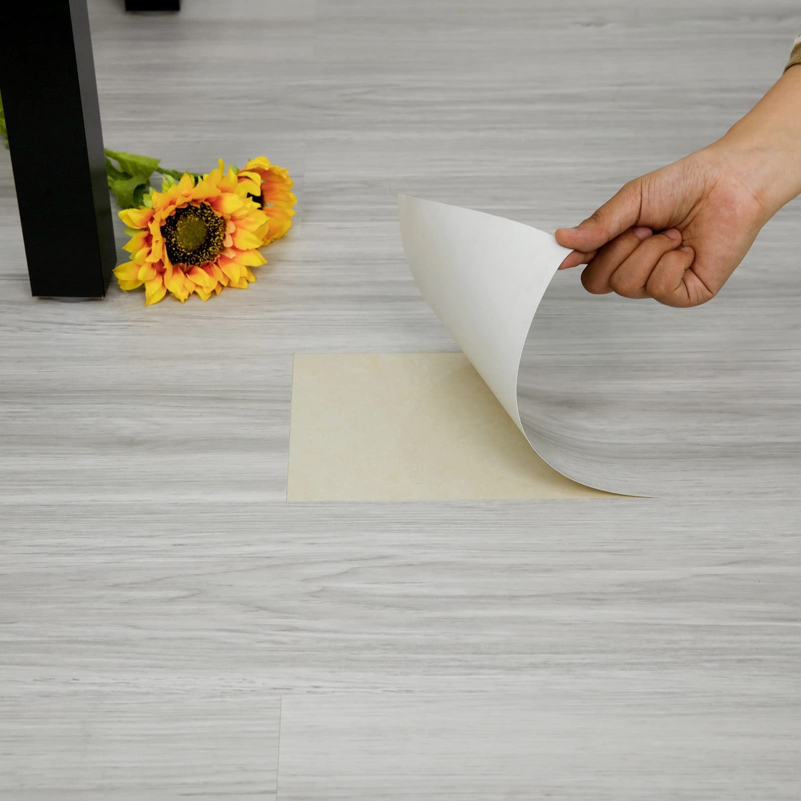 20-Pack 30 Sq.Ft Peel and Stick Floor Tile, Vinyl Plank Flooring, Natural Woo…