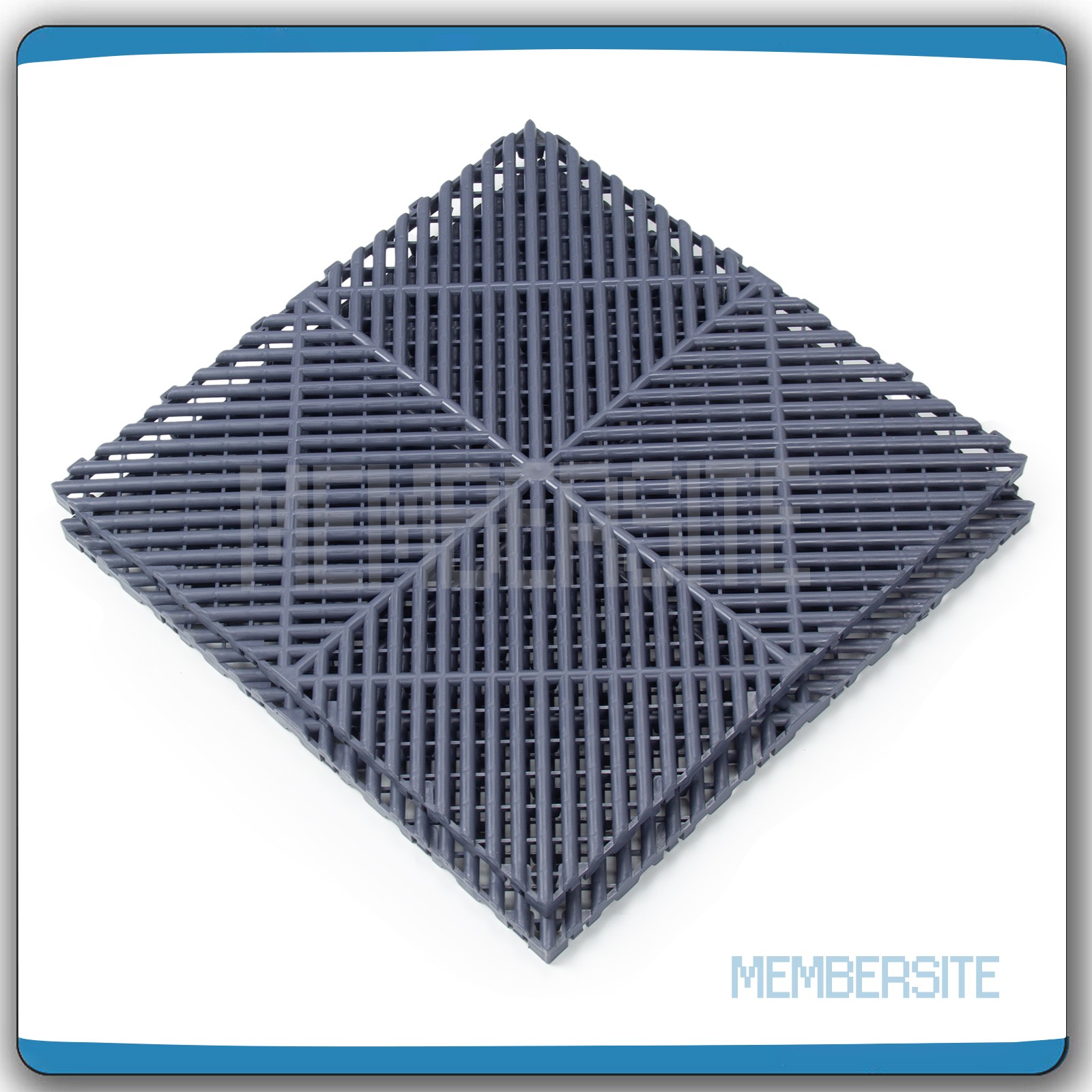 25 Packs Interlocking Garage Floor Tiles 15.75” x 15.75” Vented Water Drainage