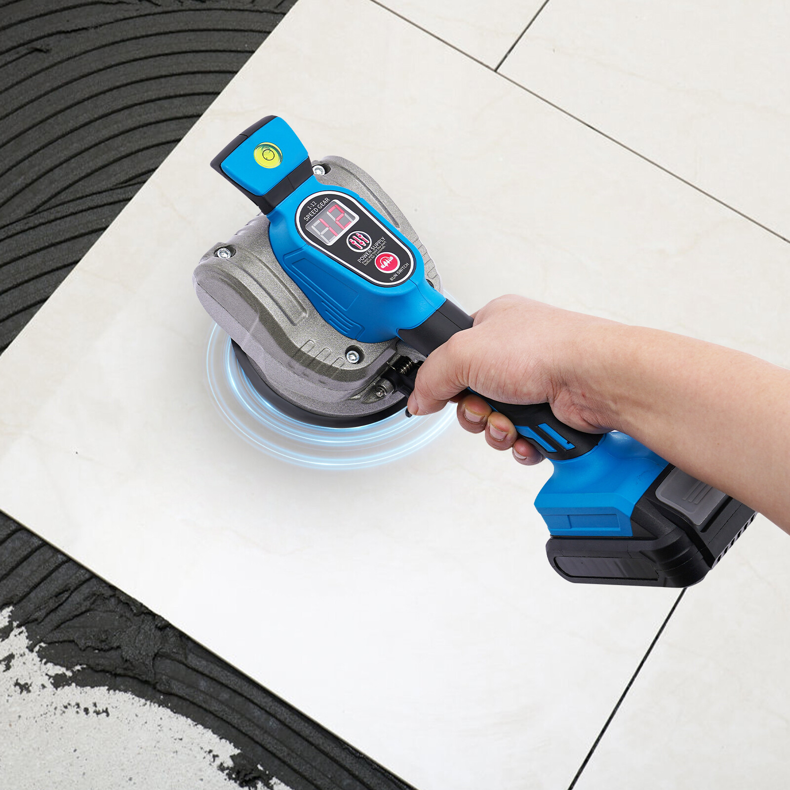 Tile Vibration Machine for Installation Tool Tiling Suction Cup 21V 15000mAh US